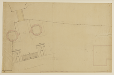 216154 Plattegrond van de Weerdpoort met de voorgelegen brug over de Stadsbuitengracht te Utrecht; met intekening van ...